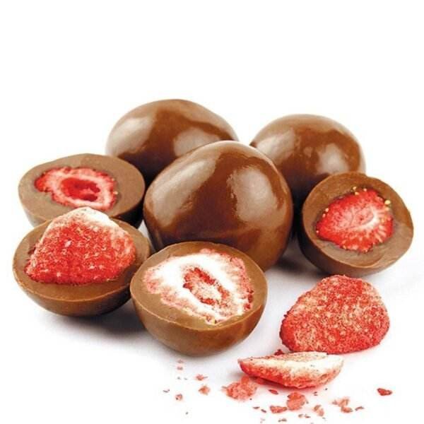 Milk Chocolate Freeze Dried Strawberries 200g