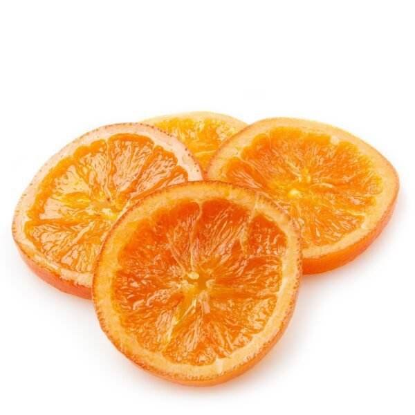 Glace orange slices